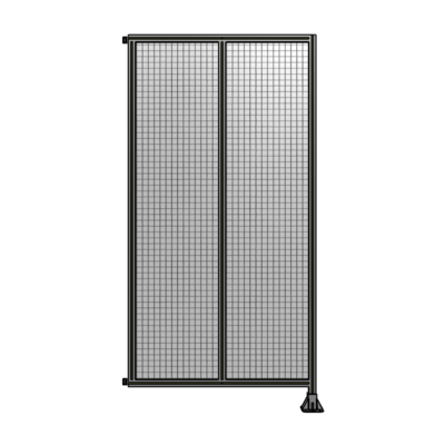 DOUBLE PANEL-LEG ON RIGHT, HINGE ON LEFT 2400MM X 1200MM  1" MESH, AS A KIT
