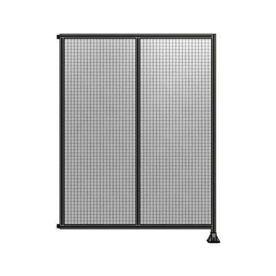DOUBLE PANEL-LEG ON RIGHT, HINGE ON LEFT 2400MM X 1800MM  1" MESH, FULLY ASSEMBLED