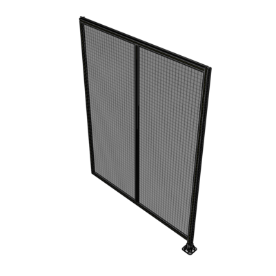 B2-2400-1800-0150-HYMFK DOUBLE PANEL-LEG ON RIGHT, HINGE ON LEFT 2400MM X 1800MM  1" MESH, FULLY ASSEMBLED