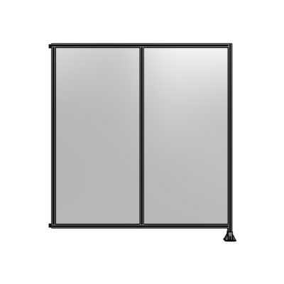 DOUBLE PANEL-LEG ON RIGHT, HINGE ON LEFT 2400MM X 2200MM  1/4" POLYCARBONATE, AS A KIT