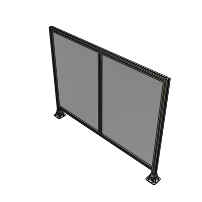 B3-1400-1800-0150-ZYPFK DOUBLE PANEL-LEG ON EACH SIDE 1400MM X 1800MM 1/4" POLYCARBONATE, AS A KIT