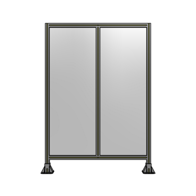 DOUBLE PANEL-LEG ON EACH SIDE  1700MM X 1200MM  1/4&quot; POLYCARBONATE, AS A KIT