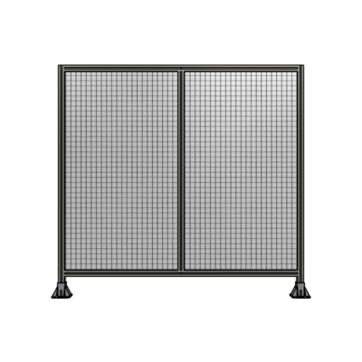DOUBLE PANEL-LEG ON EACH SIDE 1700MM X 1800MM  1&quot; MESH, FULLY ASSEMBLED