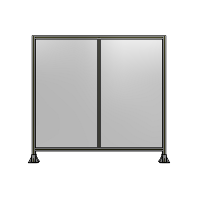DOUBLE PANEL-LEG ON EACH SIDE  1700MM X 1800MM  1/4&quot; POLYCARBONATE, AS A KIT
