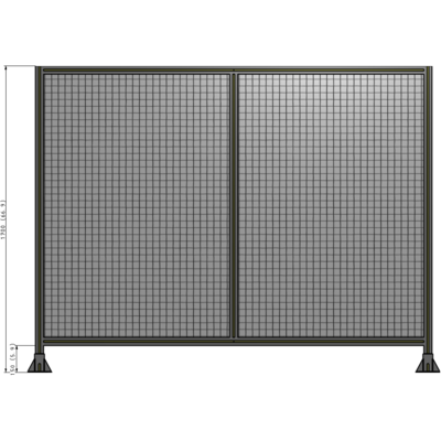 B3-1700-2200-0150-ZYMFK DOUBLE PANEL-LEG ON EACH SIDE 1700MM X 2200MM  1" MESH, FULLY ASSEMBLED