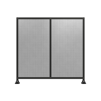 DOUBLE PANEL-LEG ON EACH SIDE  2135MM X 2200MM  1&quot; MESH, FULLY ASSEMBLED