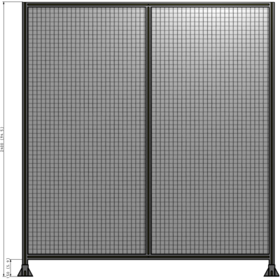 B3-2400-2200-0150-ZYMFK DOUBLE PANEL-LEG ON EACH SIDE 2400MM X 2200MM 1" MESH, AS A KIT