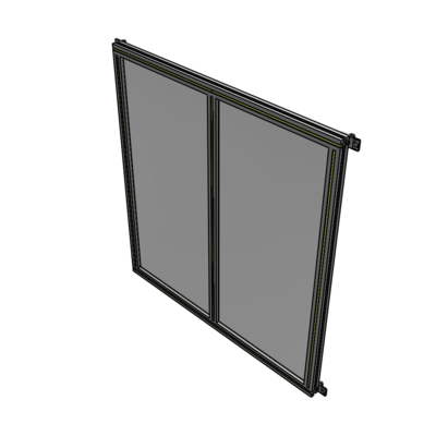 B4-1400-1200-0150-HYPZK DOUBLE PANEL-NO LEGS, HINGE CONNECTORS 1400MM X 1200MM 1/4" POLYCARBONATE, ASSEMBLED