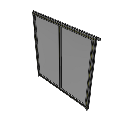B4-1400-1200-0150-TYPZA DOUBLE PANEL-NO LEGS, TIE PLATE AND ANGLE CONNECTORS 1400MM X 1200MM 1/4" POLYCARBONATE, AS A KIT