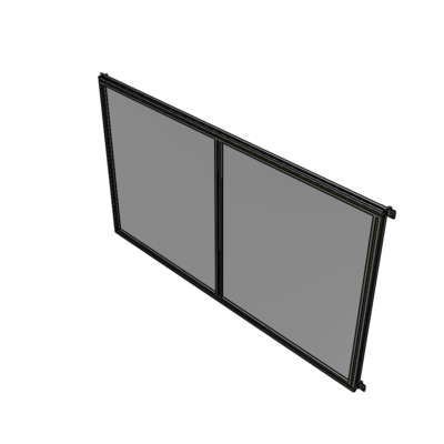 B4-1400-2200-0150-HYPZA DOUBLE PANEL-NO LEGS, HINGE CONNECTORS 1400MM X 2200MM 1/4" POLYCARBONATE, ASSEMBLED