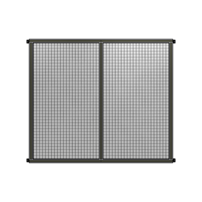 DOUBLE PANEL-NO LEGS, HINGE CONNECTORS 1700MM X 1800MM  1" MESH, FULLY ASSEMBLED