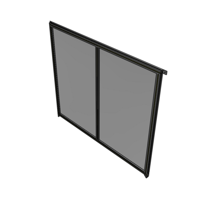 B4-1700-1800-0150-TYPZK DOUBLE PANEL-NO LEGS, TIE PLATE AND ANGLE CONNECTORS 1700MM X 1800MM  1/4" POLYCARBONATE, ASSEMBLED
