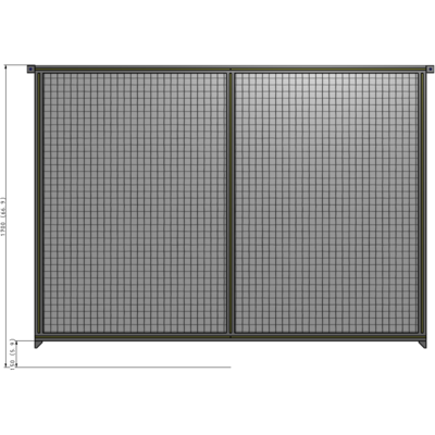 B4-1700-2200-0150-TYMZA DOUBLE PANEL-NO LEGS, TIE PLATE AND ANGLE CONNECTORS 1700MM X 2200MM  1" MESH, AS A KIT