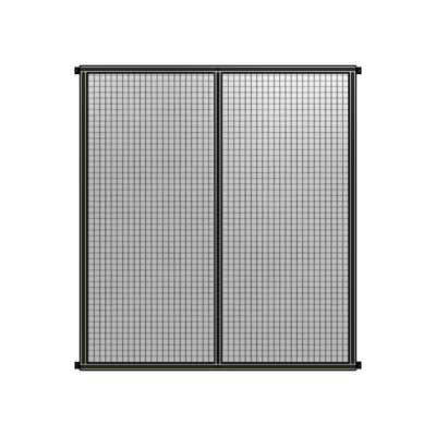 DOUBLE PANEL-NO LEGS, HINGE CONNECTORS 2135MM X 1800MM  1&quot; MESH, AS A KIT