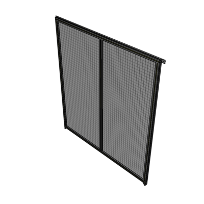 B4-2135-1800-0150-TYMZA DOUBLE PANEL-NO LEGS, TIE PLATE AND ANGLE CONNECTORS 2135MM X 1800MM  1" MESH, FULLY ASSEMBLED