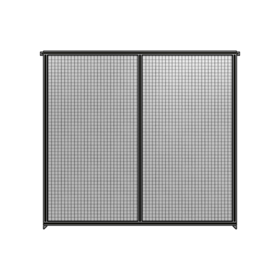 DOUBLE PANEL-NO LEGS, TIE PLATE AND ANGLE CONNECTORS 2135MM X  2200MM  1&quot; MESH, FULLY ASSEMBLED