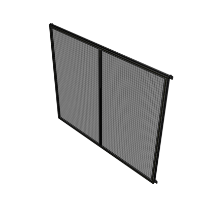 B4-2135-2400-0150-HYMZK DOUBLE PANEL-NO LEGS, HINGE CONNECTORS 2135MM X 2400MM  1" MESH, FULLY ASSEMBLED