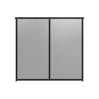 DOUBLE PANEL-NO LEGS, TIE PLATE AND ANGLE CONNECTORS 2400MM X 2400MM  1&quot; MESH, FULLY ASSEMBLED