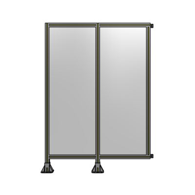 DOUBLE PANEL-LEGS ON LEFT AND CENTER WITH HINGES 1700MM X 1200MM  1/4&quot; POLYCARBONATE, AS A KIT