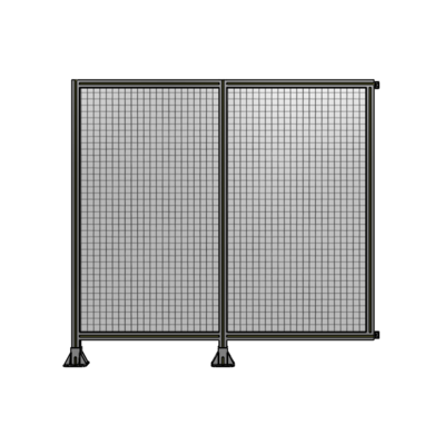 DOUBLE PANEL-LEGS ON LEFT AND CENTER WITH HINGES 1700MM X 1800MM  1&quot; MESH, FULLY ASSEMBLED