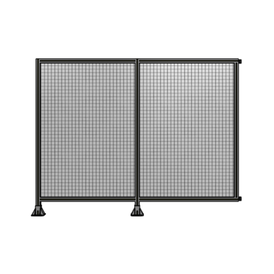 DOUBLE PANEL-LEGS ON LEFT AND CENTER WITH HINGES 1700MM X 2200MM  1&quot; MESH, FULLY ASSEMBLED
