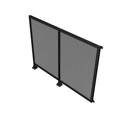 B5-1700-2200-0150-HYMFK DOUBLE PANEL-LEGS ON LEFT AND CENTER WITH HINGES 1700MM X 2200MM 1" MESH, AS A KIT