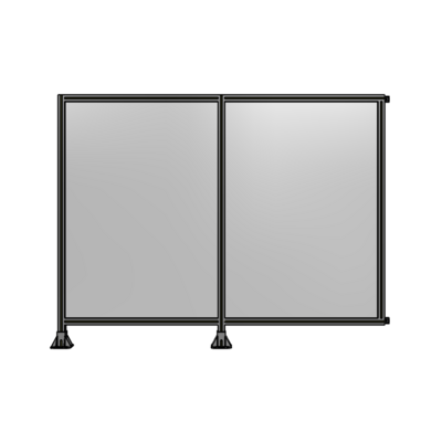 DOUBLE PANEL-LEGS ON LEFT AND CENTER WITH HINGES 1700MM X 2200MM  1/4&quot; POLYCARBONATE, ASSEMBLED