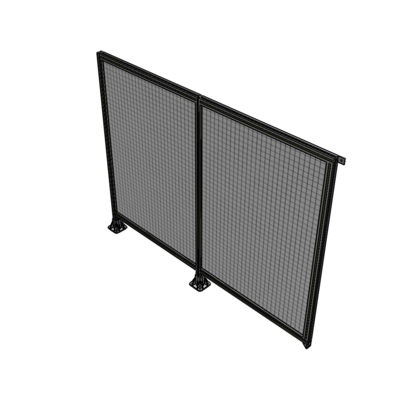 B5-1700-2200-0150-TYMFK DOUBLE PANEL-LEGS ON LEFT AND CENTER, TIE PLATE ON RIGHT 1700MM X 2200MM 1" MESH, AS A KIT