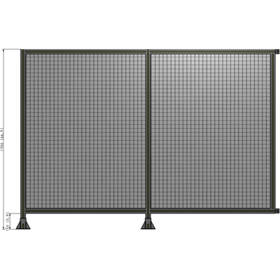 B5-1700-2400-0150-HYMFK DOUBLE PANEL-LEGS ON LEFT AND CENTER WITH HINGES 1700MM X 2400MM 1" MESH, AS A KIT
