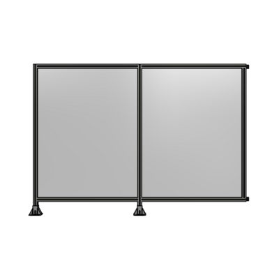 DOUBLE PANEL-LEGS ON LEFT AND CENTER WITH HINGES 1700MM X 2400MM  1/4&quot; POLYCARBONATE, AS A KIT
