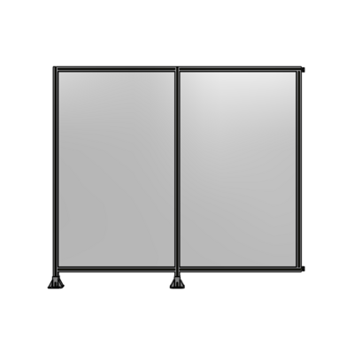 DOUBLE PANEL-LEGS ON LEFT AND CENTER WITH HINGES 2135MM X 2400MM  1/4&quot; POLYCARBONATE, AS A KIT