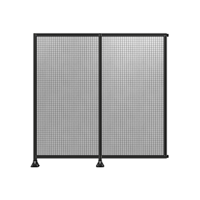 DOUBLE PANEL-LEGS ON LEFT AND CENTER WITH HINGES 2400MM X 2400MM  1" MESH, AS A KIT