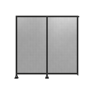 DOUBLE PANEL-LEGS ON LEFT AND CENTER, TIE PLATE ON RIGHT 2400MM X 2400MM  1" MESH, AS A KIT