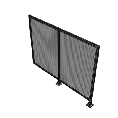 B6-1700-2200-0150-HYMFK DOUBLE PANEL-LEGS ON RIGHT AND CENTER WITH HINGES 1700MM X 2200MM 1" MESH, AS A KIT