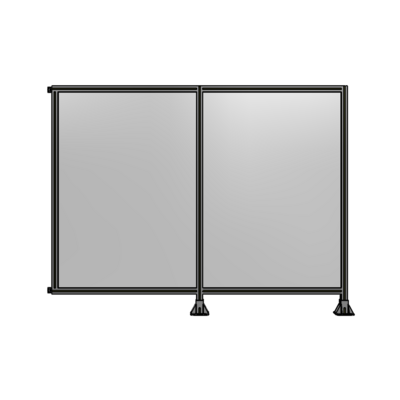 DOUBLE PANEL-LEGS ON RIGHT AND CENTER WITH HINGES 1700MM X 2200MM  1/4&quot; POLYCARBONATE, AS A KIT