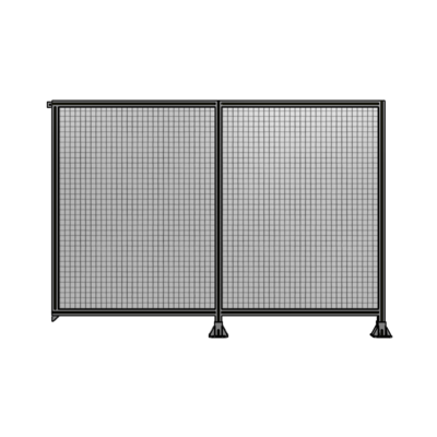 DOUBLE PANEL-LEGS ON RIGHT AND CENTER, TIE PLATE ON LEFT 1700MM X 2400MM  1&quot; MESH, AS A KIT