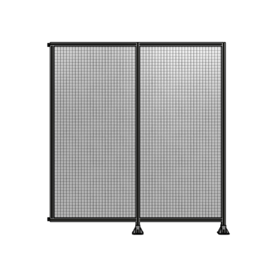 DOUBLE PANEL-LEGS ON RIGHT AND CENTER WITH HINGES 2400MM X 2200MM  1" MESH, AS A KIT