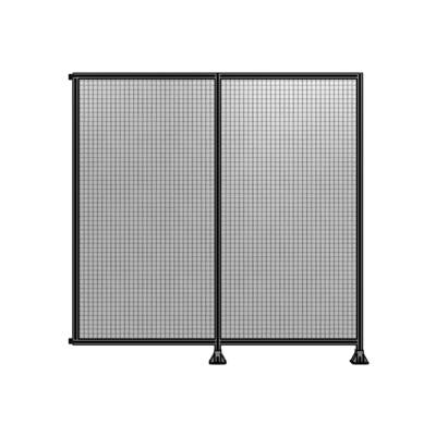 DOUBLE PANEL-LEGS ON RIGHT AND CENTER WITH HINGES 2400MM X 2400MM  1" MESH, AS A KIT