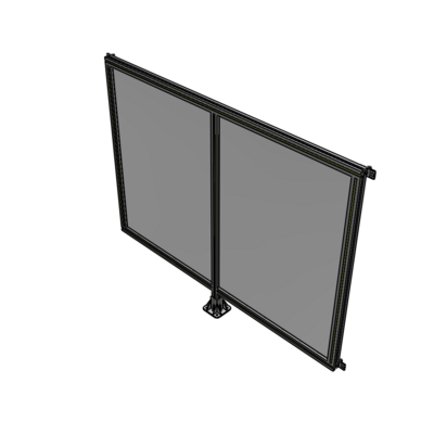 B7-1400-1800-0150-HYPFK DOUBLE PANEL-LEG IN CENTER AND HINGE CONNECTORS 1400MM X 1800MM  1/4" POLYCARBONATE, ASSEMBLED