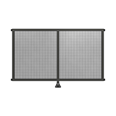 DOUBLE PANEL-LEG IN CENTER AND HINGE CONNECTORS 1400MM X 2200MM  1" MESH, FULLY ASSEMBLED