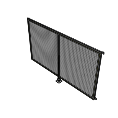 B7-1400-2200-0150-HYMFA DOUBLE PANEL-LEG IN CENTER AND HINGE CONNECTORS 1400MM X 2200MM  1" MESH, FULLY ASSEMBLED