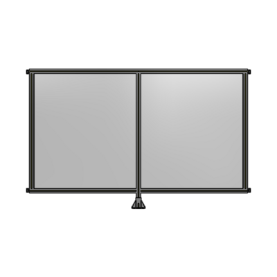 DOUBLE PANEL-LEG IN CENTER AND HINGE CONNECTORS 1400MM X 2200MM  1/4" POLYCARBONATE, AS A KIT