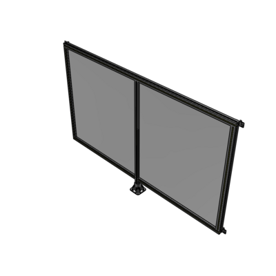 B7-1400-2200-0150-HYPFK DOUBLE PANEL-LEG IN CENTER AND HINGE CONNECTORS 1400MM X 2200MM  1/4" POLYCARBONATE, AS A KIT
