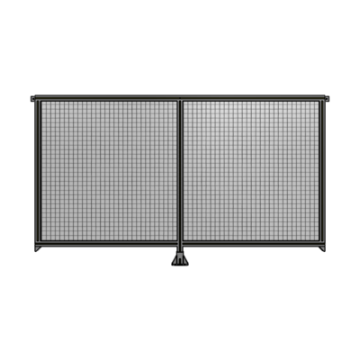 DOUBLE PANEL-LEG IN CENTER AND TIE PLATE CONNECTORS 1400MM X 2400MM  1" MESH, AS A KIT