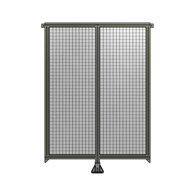 DOUBLE PANEL-LEG IN CENTER AND TIE PLATE CONNECTORS 1700MM X 1200MM  1" MESH, AS A KIT