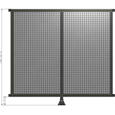 B7-1700-1800-0150-HYMFK DOUBLE PANEL-LEG IN CENTER AND HINGE CONNECTORS 1700MM X 1800MM  1" MESH, AS A KIT