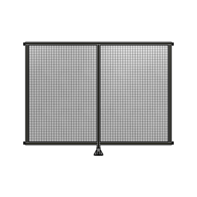 DOUBLE PANEL-LEG IN CENTER AND HINGE CONNECTORS 1700MM X 2200MM  1" MESH, FULLY ASSEMBLED