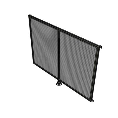 B7-1700-2200-0150-HYMFA DOUBLE PANEL-LEG IN CENTER AND HINGE CONNECTORS 1700MM X 2200MM  1" MESH, FULLY ASSEMBLED
