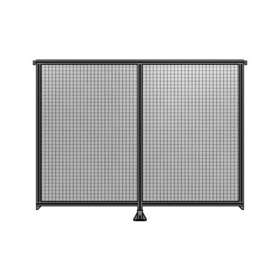 DOUBLE PANEL-LEG IN CENTER AND TIE PLATE CONNECTORS 1700MM X 2200MM  1" MESH, FULLY ASSEMBLED