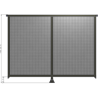 B7-1700-2200-0150-TYMFK DOUBLE PANEL-LEG IN CENTER AND TIE PLATE CONNECTORS 1700MM X 2200MM  1" MESH, AS A KIT